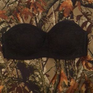 Vs pink black lace bandeau